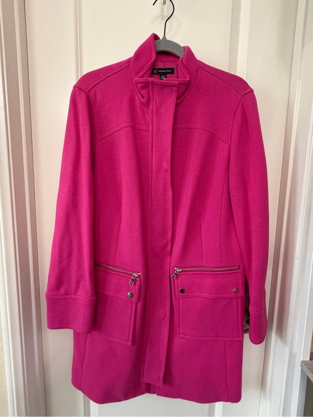 International Concepts Women's Hot Pink Coat